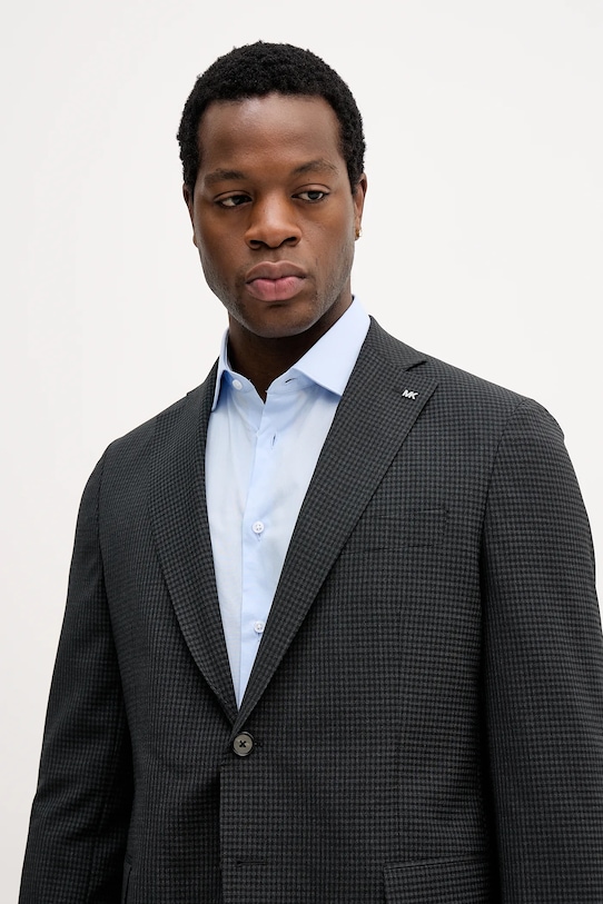 Σακάκι με προσθήκη μάλλινου υφάσματος Michael Kors μαύρο MK0SB01132