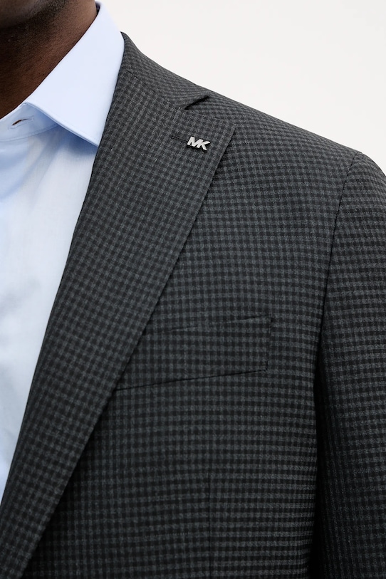 Σακάκι με προσθήκη μάλλινου υφάσματος Michael Kors MK0SB01132 μαύρο