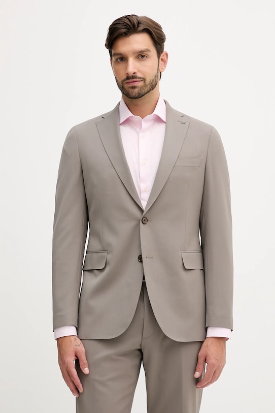 Odzież Michael Kors garnitur z dodatkiem wełny MD0MD91257 brązowy