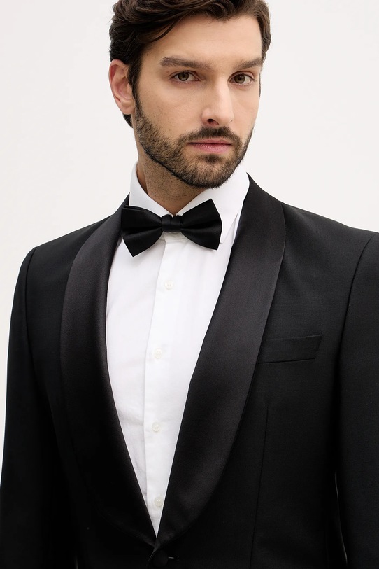 BOSS costum de lână 50551762 negru