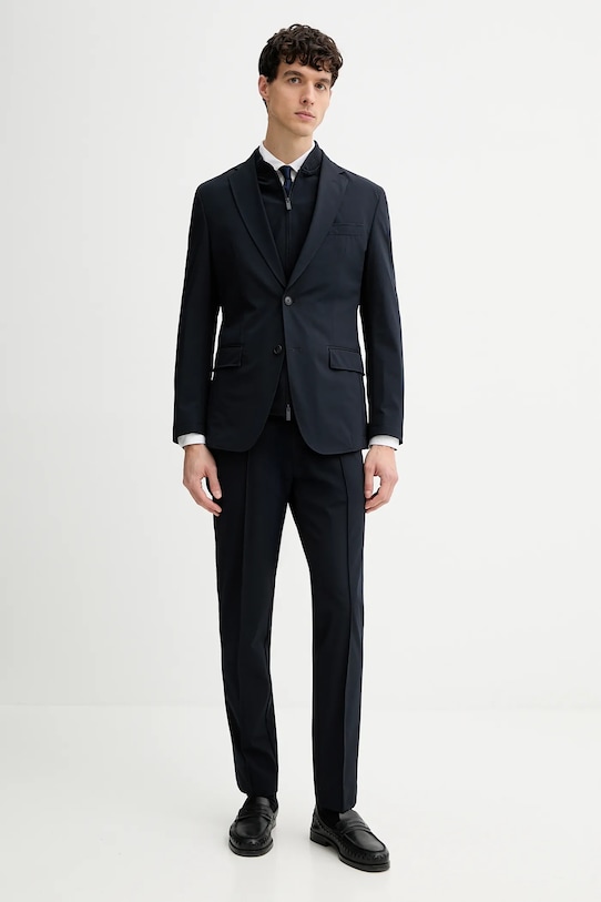 BOSS garnitur tkanina granatowy 50554433