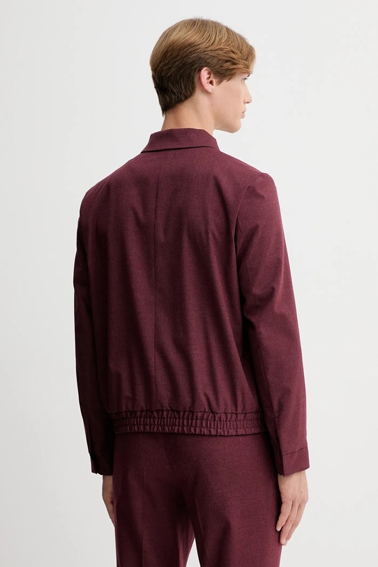 Îmbrăcăminte HUGO jachetă de lână 50547290 burgundia