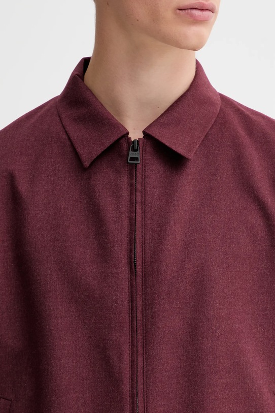 HUGO kurtka z wełną 50547290 bordowy