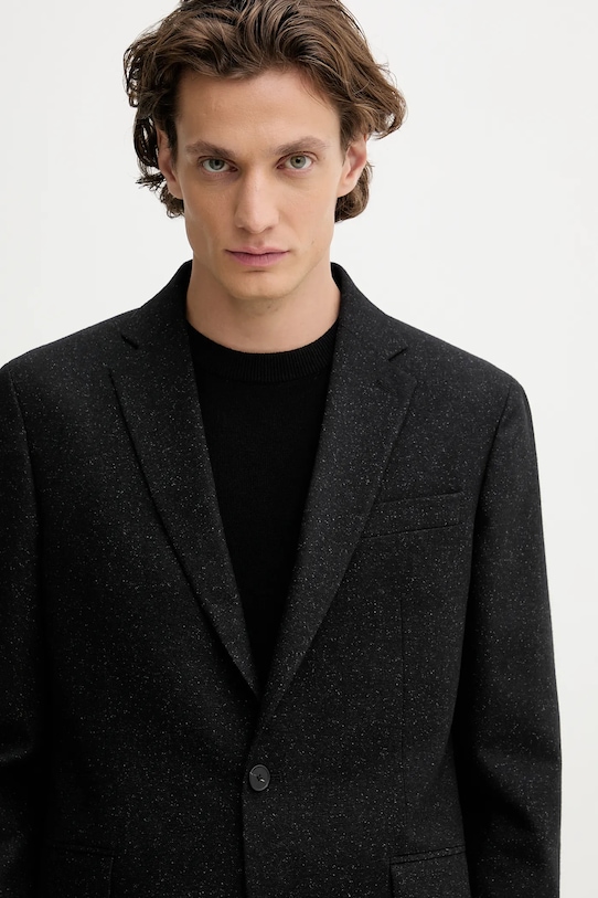 Піджак з додаванням вовни Marc O'Polo чорний 529017080094