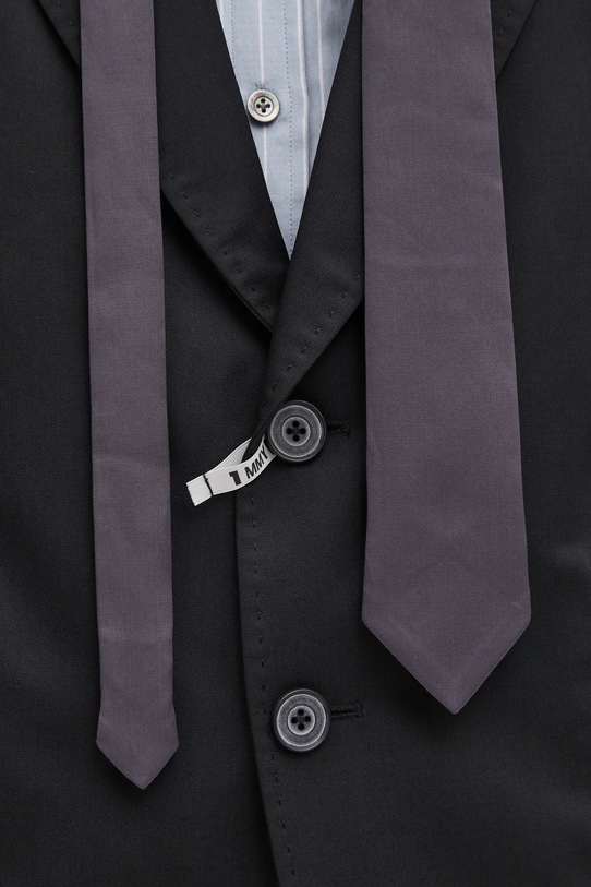 Maison MIHARA YASUHIRO wool blend jacket LAYERED A15JK031 black