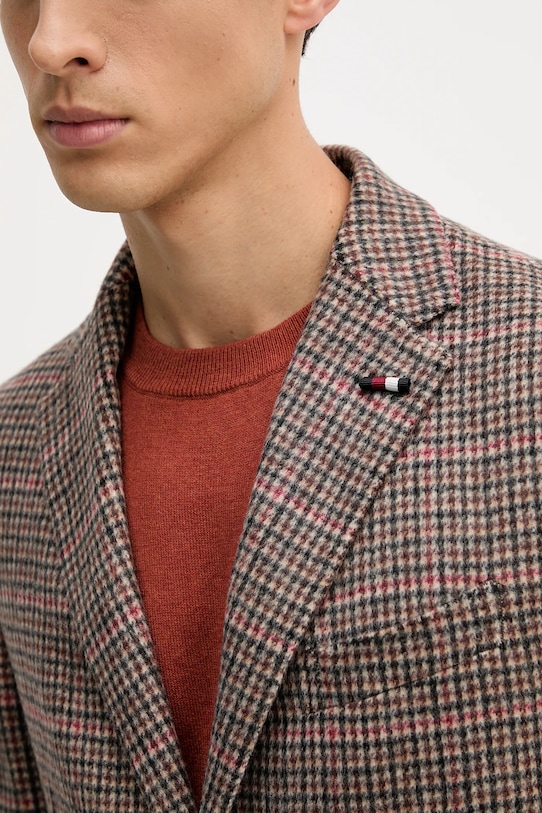 Tommy Hilfiger marynarka z dodatkiem wełny FSTHL6949.FSTH510 brązowy