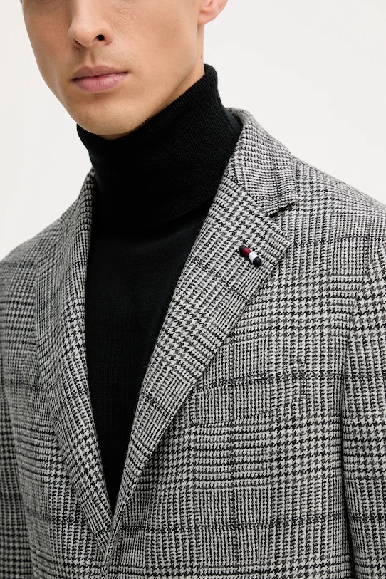 Tommy Hilfiger marynarka z dodatkiem wełny FSTHL6949.FSTH511 szary