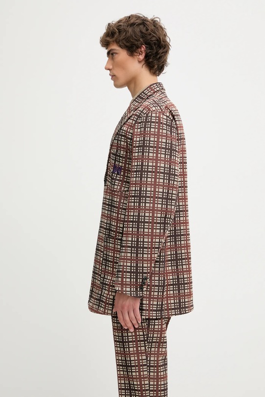 Needles marynarka 2B Poly Jacquard RW310 brązowy AW25