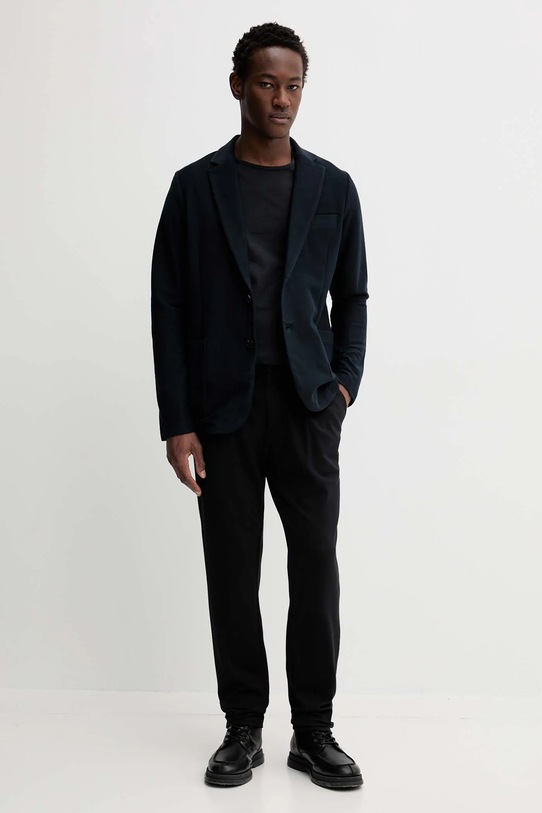 Marc O'Polo marynarka bawełniana 526301557030 granatowy AW25