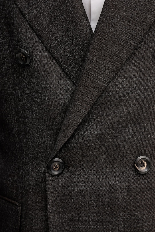 Emporio Armani marynarka wełniana EM004082.TE182704 brązowy