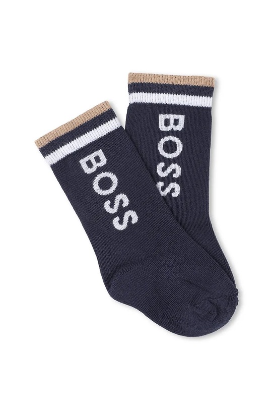 Otroške nogavice BOSS J52654 siva AW25