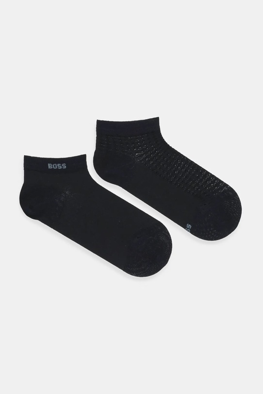 BOSS skarpetki 2-pack aplikacja czarny 50544227