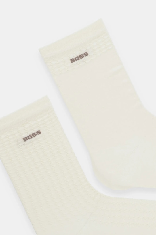 BOSS skarpetki 2-pack 50543594 beżowy AW25