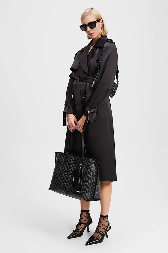 Karl Lagerfeld skarpetki 2-pack K/MONOGRAM A3W47032 czarny