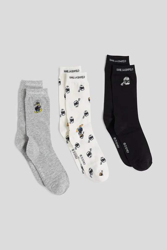 Ponožky Karl Lagerfeld KL X DISNEY 3-pak A3W47051 sivá AW25