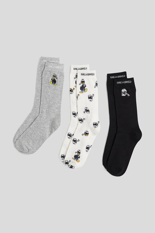 Karl Lagerfeld zokni KL X DISNEY 3 pár hosszúszárú zokni többszínű A3W47051