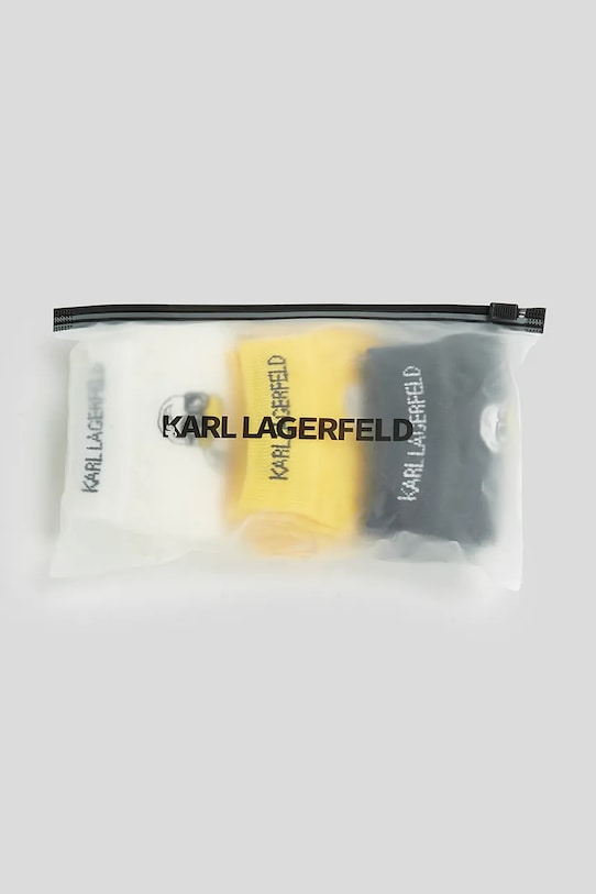 Nogavice Karl Lagerfeld KL X DISNEY 3-pack rumena A3W47053