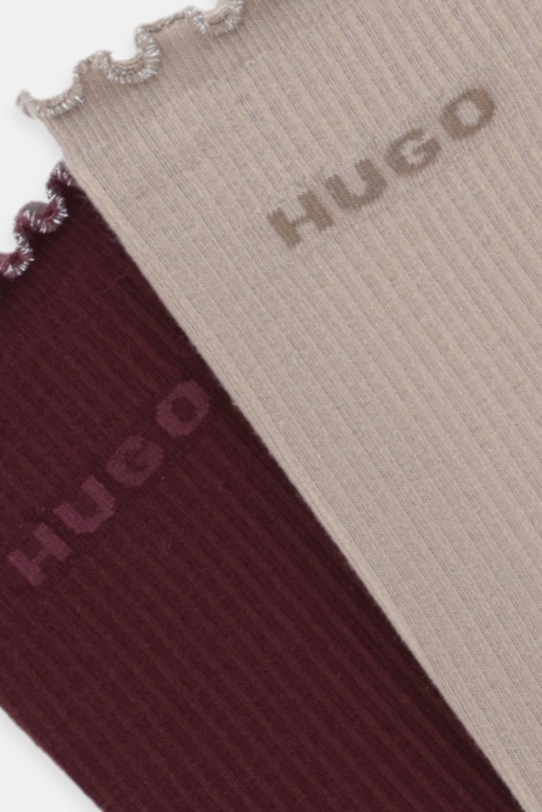 HUGO skarpetki 2-pack 50543178 fioletowy AW25