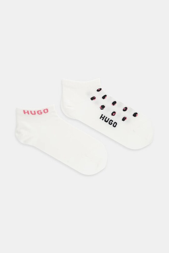 HUGO skarpetki 2-pack wzorzyste beżowy 50545114