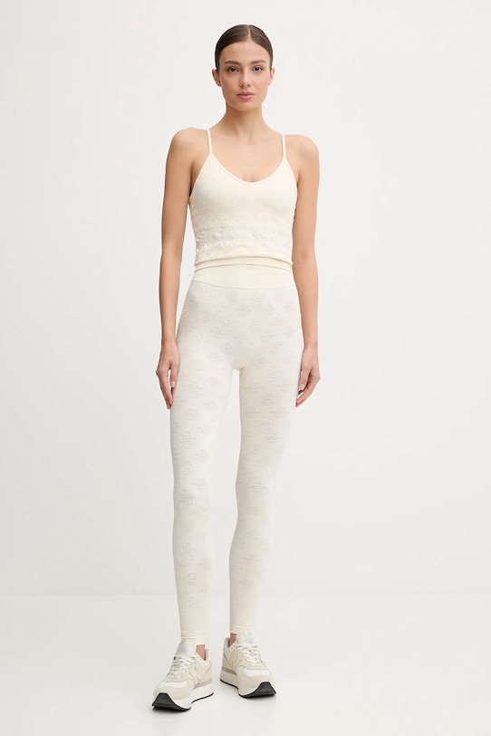 Guess legginsy PEONY V5YB09.Z3OA0 beżowy AW25