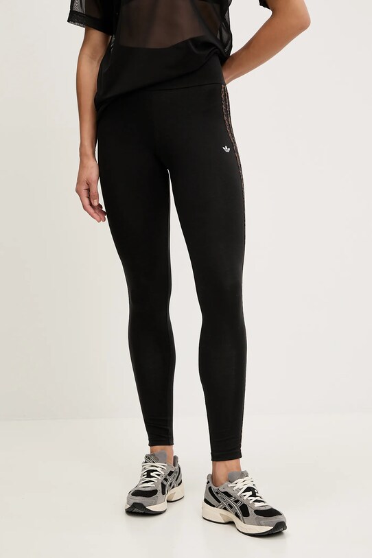 adidas Originals colanți tricotaj negru JW7307
