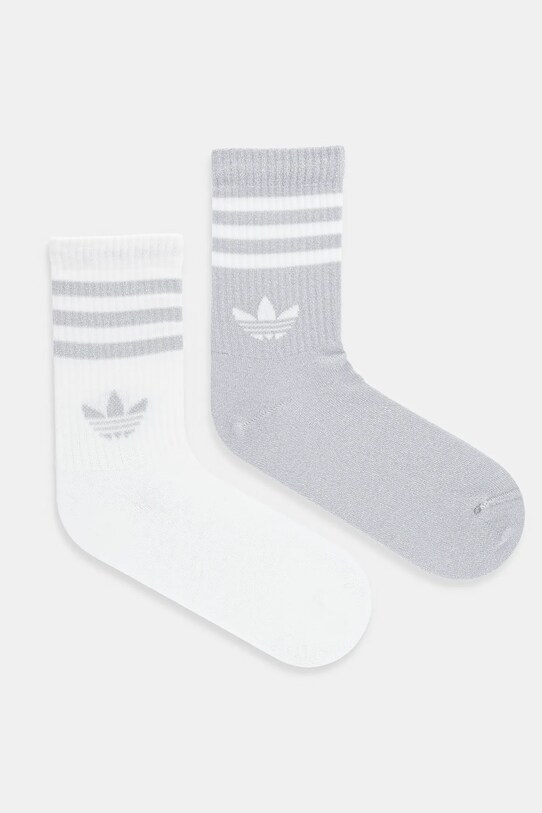 adidas Originals șosete 3-Stripes 2-pack sosete lungi alb JX5204