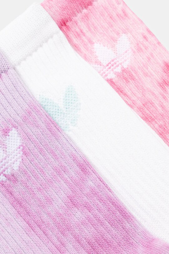 Ruházat adidas Originals zokni Tie Dye Cr S 3 pár JY0239 rózsaszín