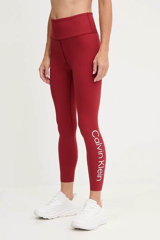 Calvin Klein Performance legginsy treningowe z elastanem czerwony LVGWS5L613