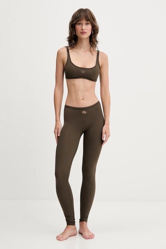 Diesel legginsy MINA-UTLT A18318.0PJBA zielony AW25