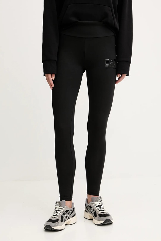 EA7 Emporio Armani legginsy z elastanem czarny AF12484.7W000426