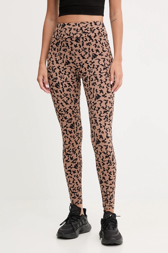 Tréninkové legíny EA7 Emporio Armani pletenina hnědá AF15565.7W000564