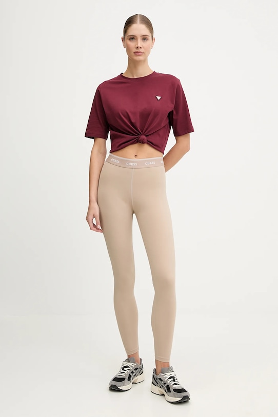 Guess legginsy ALBA V5BB06.K1942 beżowy NC25