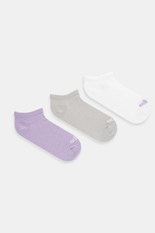 adidas șosete 3-pack sosete scurte violet JL6120