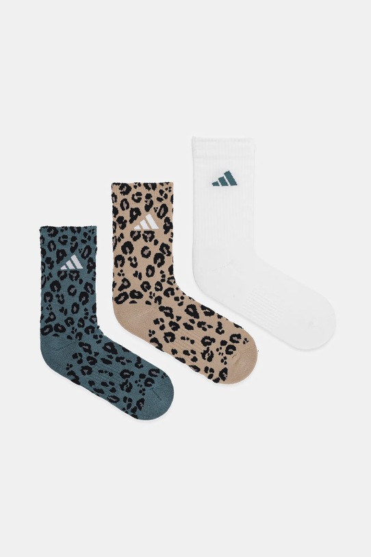 adidas zokni Leo Socks 3 pár nyomtatásos fehér JX5557