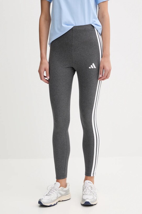adidas colanți 3-Stripes tricotaj gri JZ3299