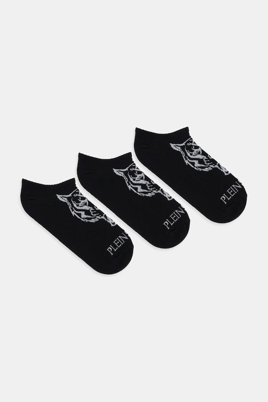 PLEIN SPORT skarpetki 3-pack skarpetki krótkie czarny FAEC.UUY0034.STE003N