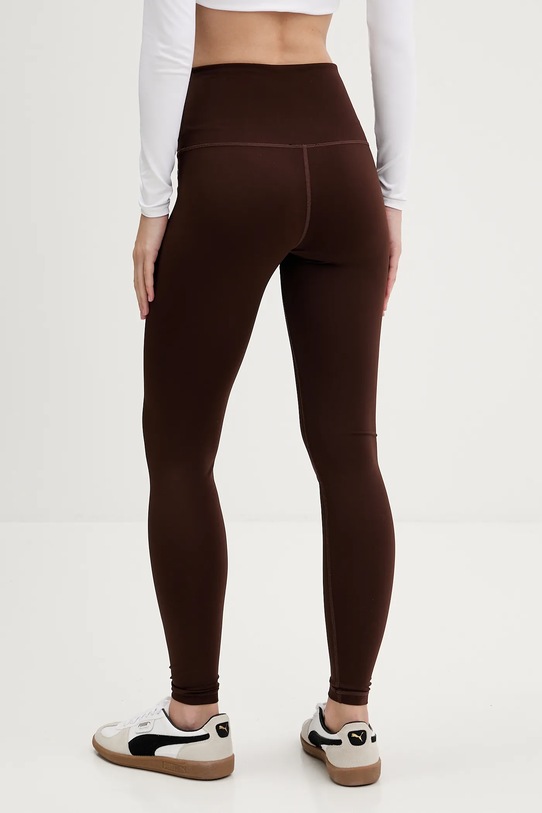 Tommy Jeans legginsy DW0DW21830 brązowy AW25