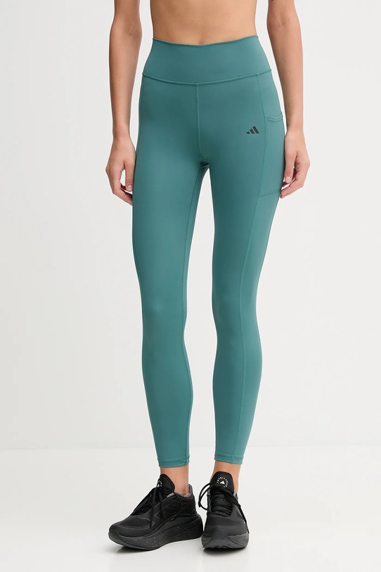 adidas Performance legginsy treningowe Optime z elastanem turkusowy JW7610