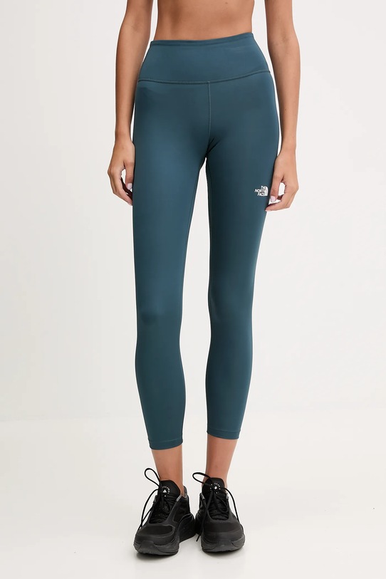 The North Face legginsy sportowe Flex 25In z elastanem turkusowy NF0A8EJEBSA1