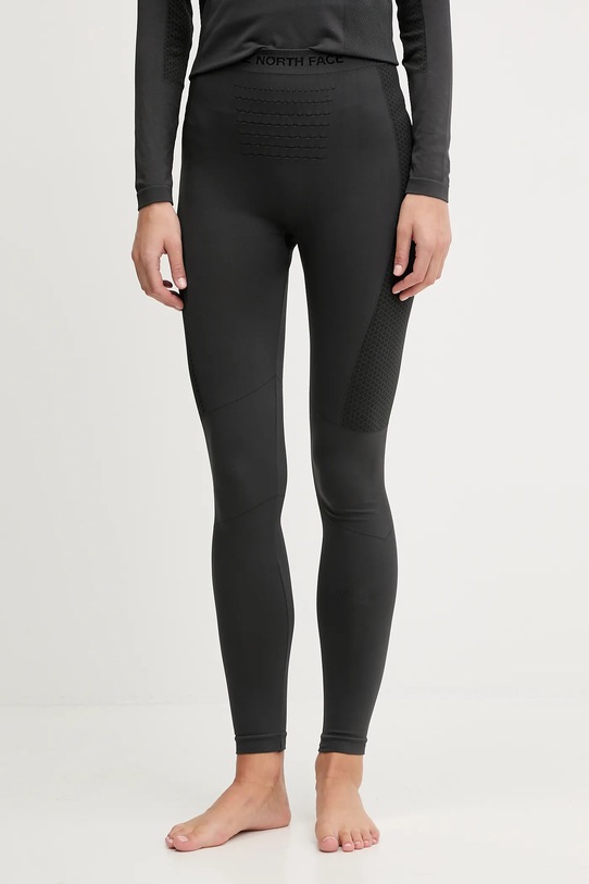The North Face legginsy sportowe dzianina czarny NF0A8E1QJK31