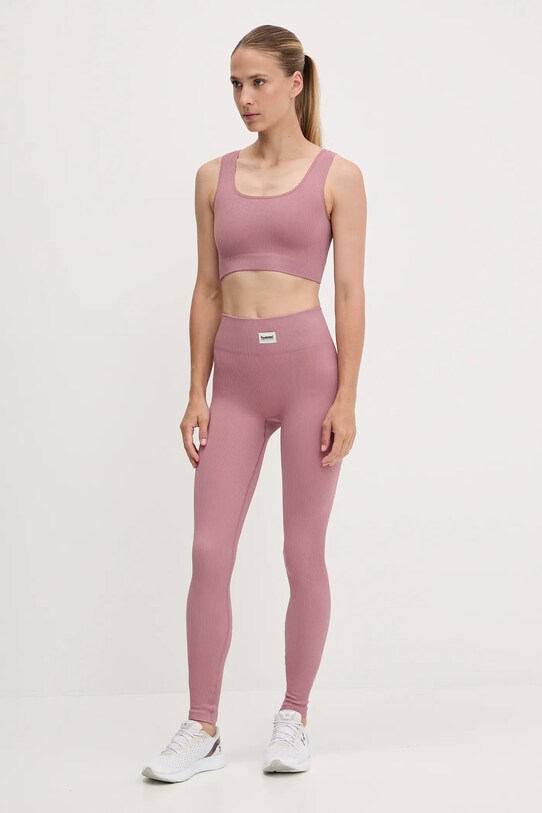 Hummel legginsy treningowe 230305 różowy AW25