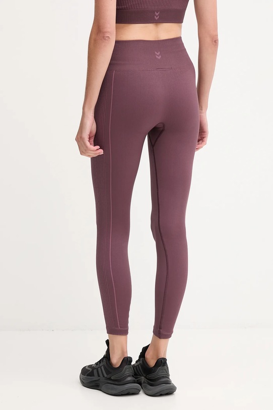Odzież Hummel legginsy do jogi 230429 bordowy