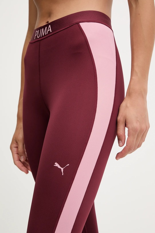 Puma leggins de antrenament burgundia 526679