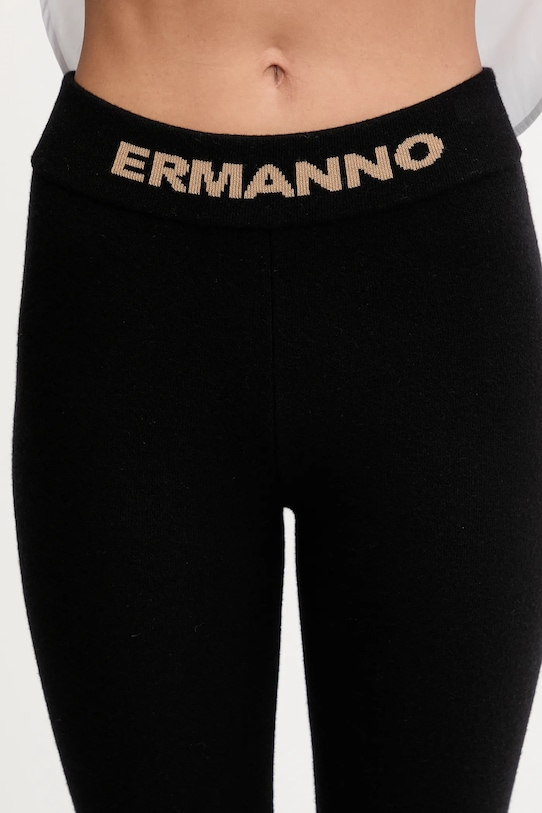 Шерстяные леггинсы Ermanno Firenze чёрный 57TP054EO5
