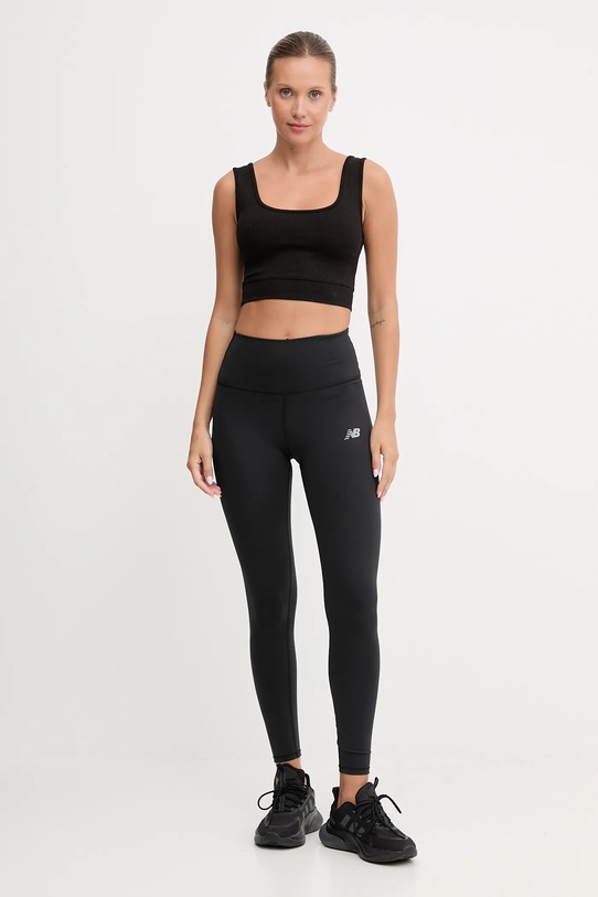 New Balance legginsy treningowe WP51126BK czarny AW25