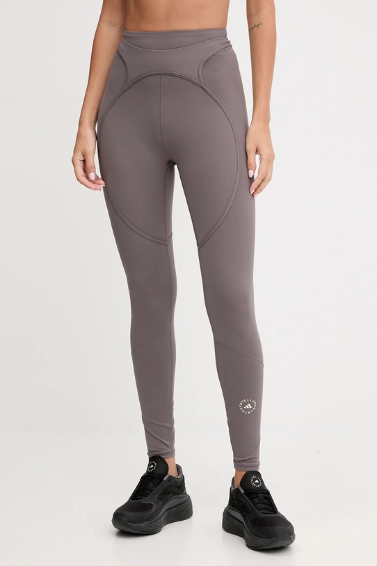 Κολάν προπόνησης adidas by Stella McCartney TruePurpose με ελαστάν καφέ JM1398