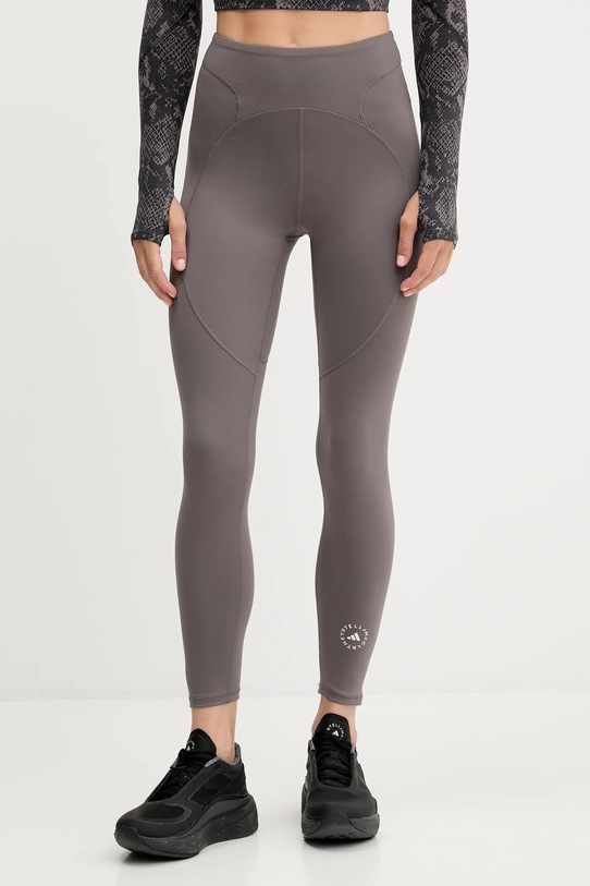 Κολάν προπόνησης adidas by Stella McCartney TruePurpose με ελαστάν καφέ JM1400