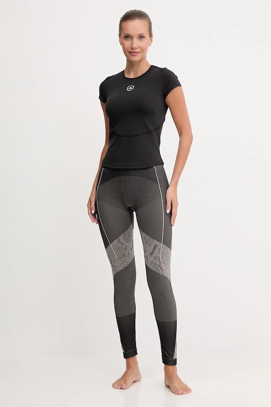 adidas by Stella McCartney legginsy do jogi JW2002 czarny AW25