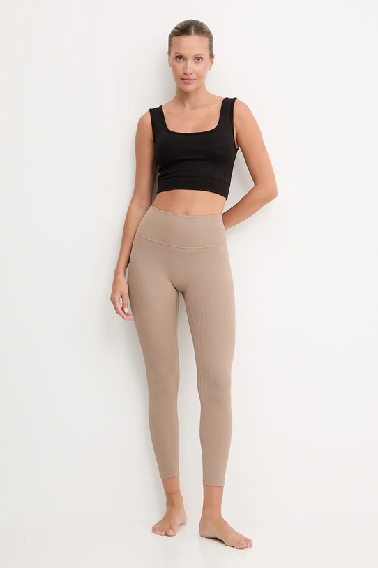 adidas Performance legginsy do jogi All me JW7589 beżowy AW25