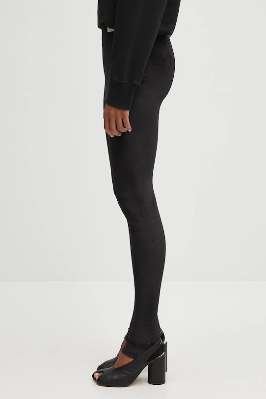 Zamatové legíny Fiorucci Velour Semi-Footed W02FPBPA372VR01BK01 čierna AW25